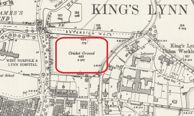 Kings Lynn - Walk Field : Map credit National Library of Scotland